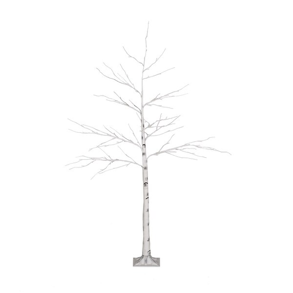 6Ft Birch Tree White Light 96Ledartificial Barkul Ip44 30V 6Wextended Line: 5M