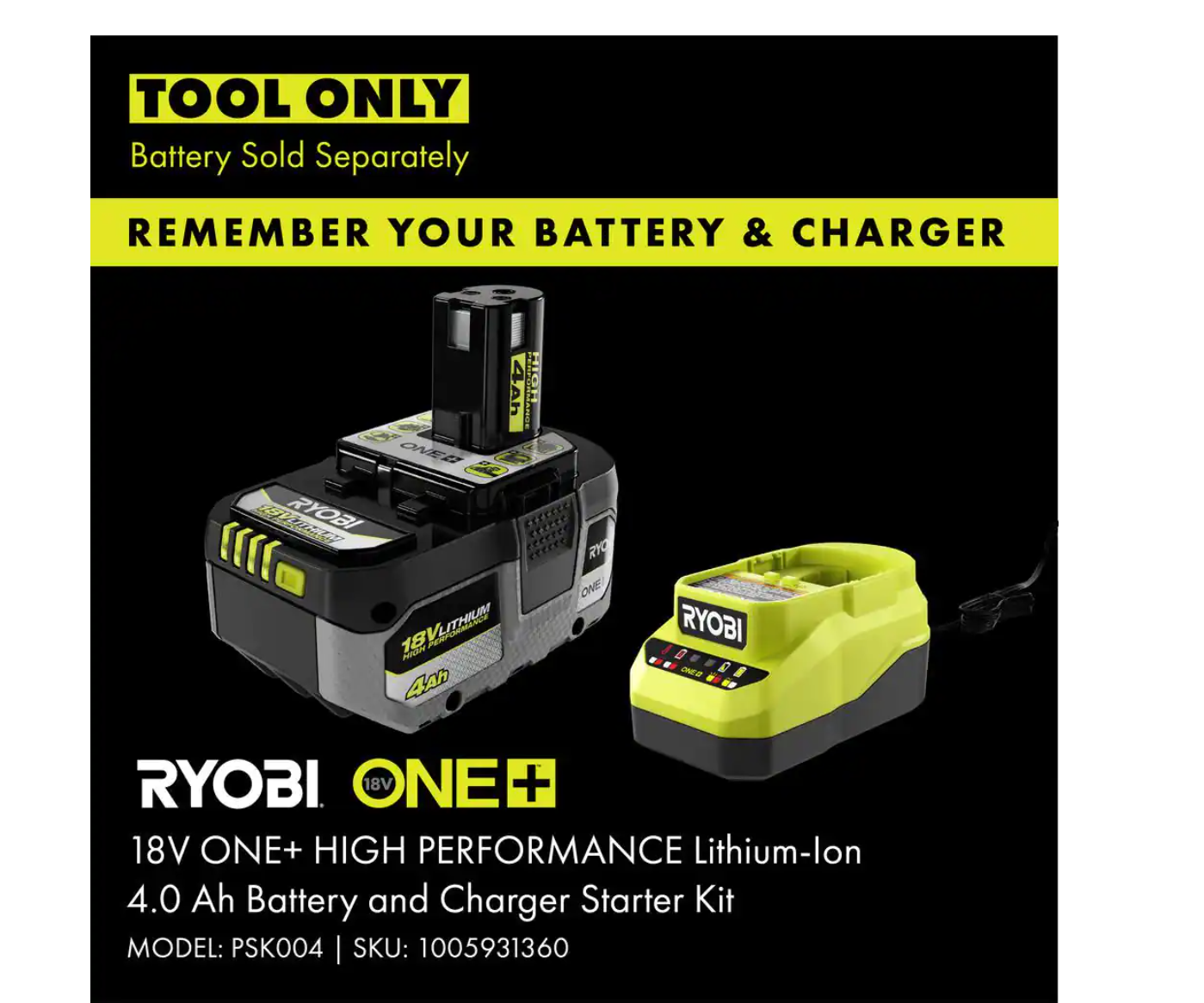 RYOBI PBLDD01B ONE+ HP 18V Brushless Cordless 1/2 in. Drill/Driver (Tool Only)