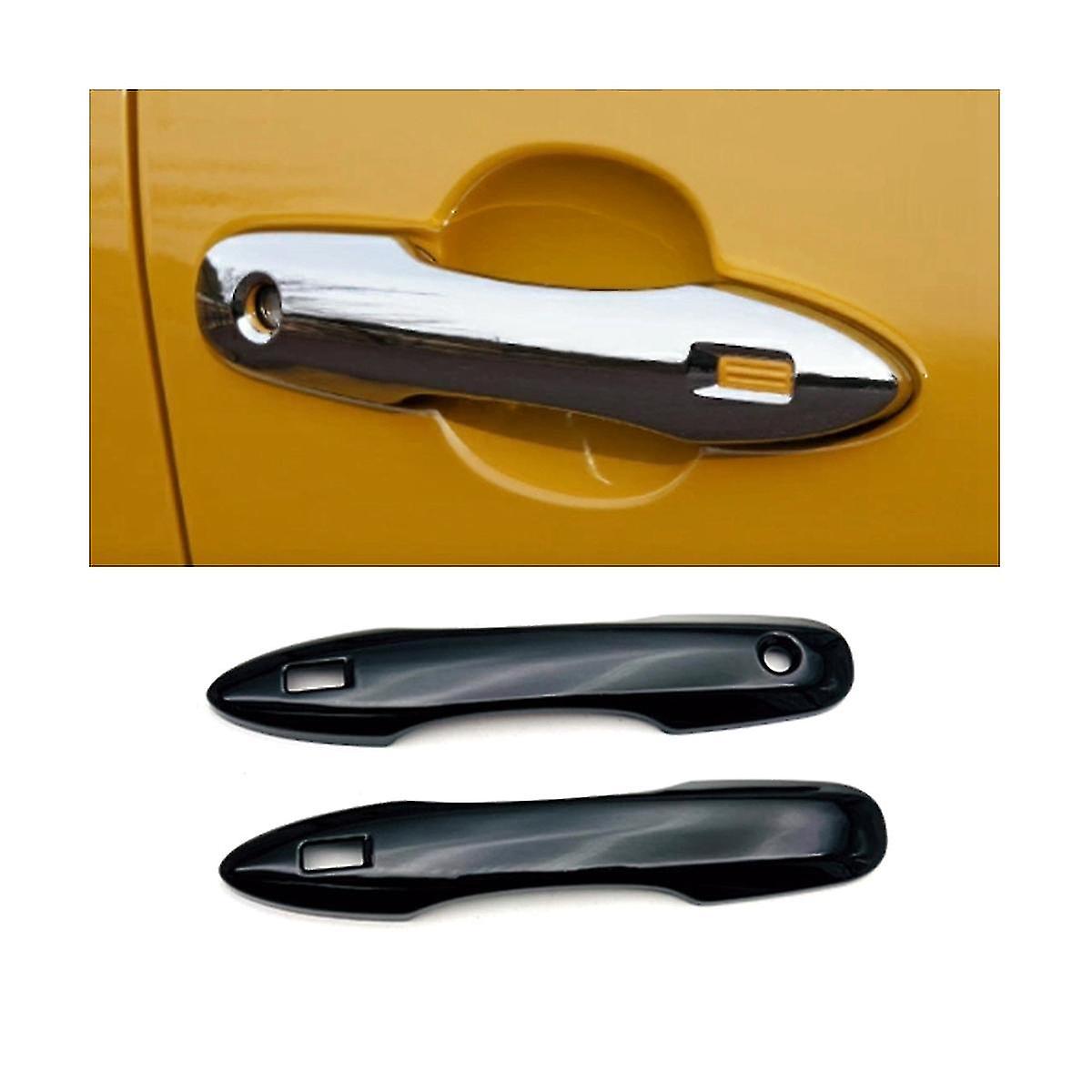 Car Bright Black Door Handle Cover Trim Decorator Sticker Exterior Accessories For C28 2022 2023