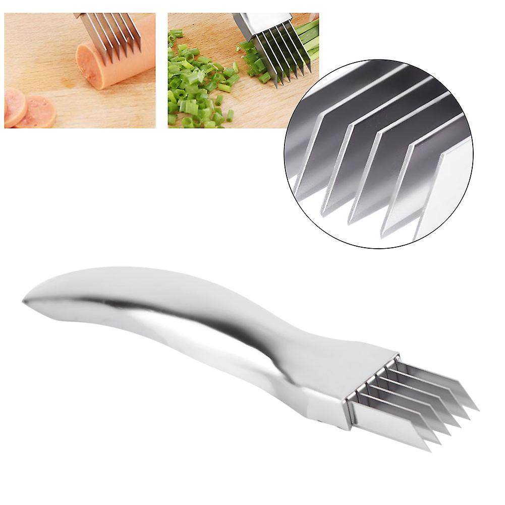 Stainless Steel Onion Slicer Scallion Cutter Vegetable Chopper Kitchen Gadget