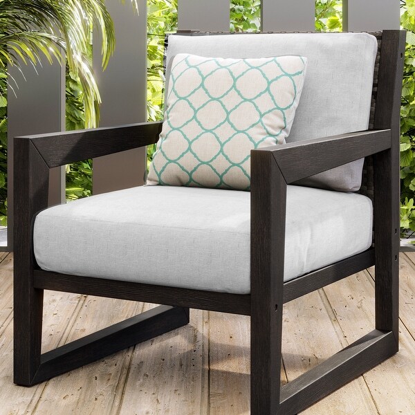 Corvus Augusta 4piece Patio Conversation Set with Sunbrella Pillows