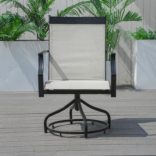 Outdoor 7Piece Iron Rattan Dining Set (You can choose one set or a single piece)