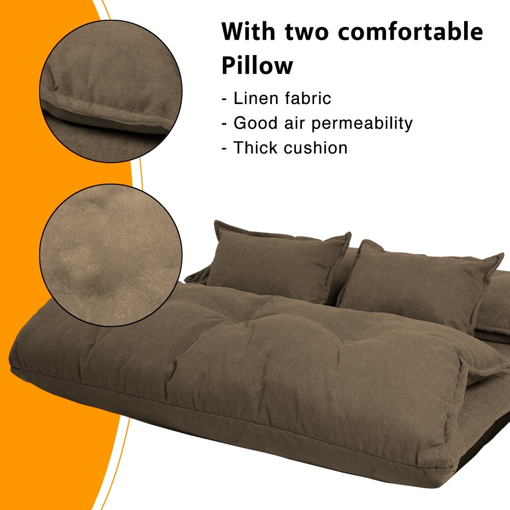 Contemporary and Adaptable Sofa Bed Set with Floor Placement  2 Pillows