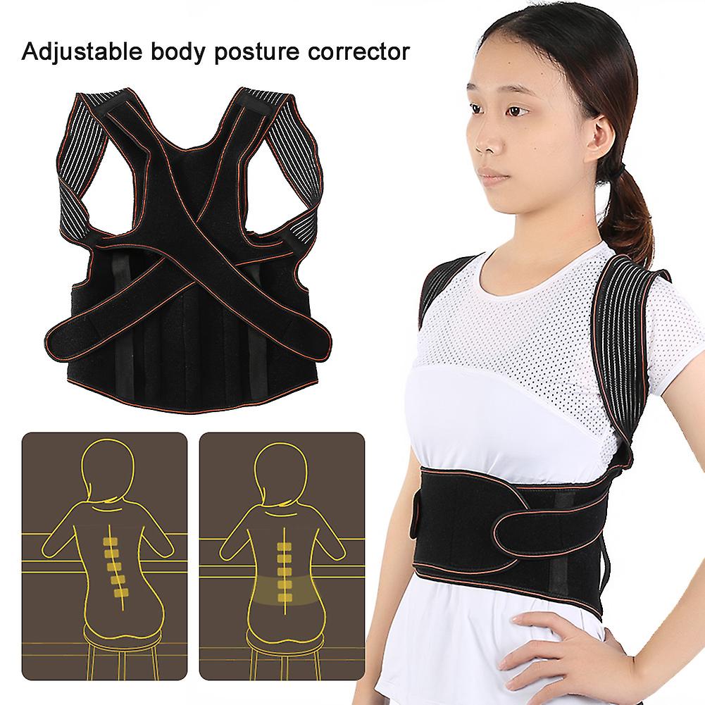 Body Posture Corrector Lumbar Shoulder Support Belt Kyphosis Correct Brace Xxl