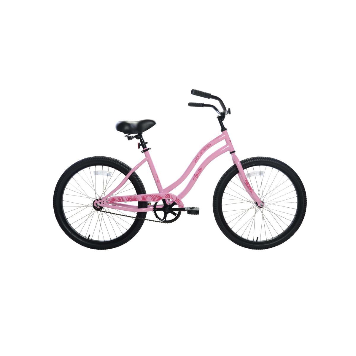 APOLLO Beach Commander， 24 In.， Single Speed Cruiser Bike， Pink