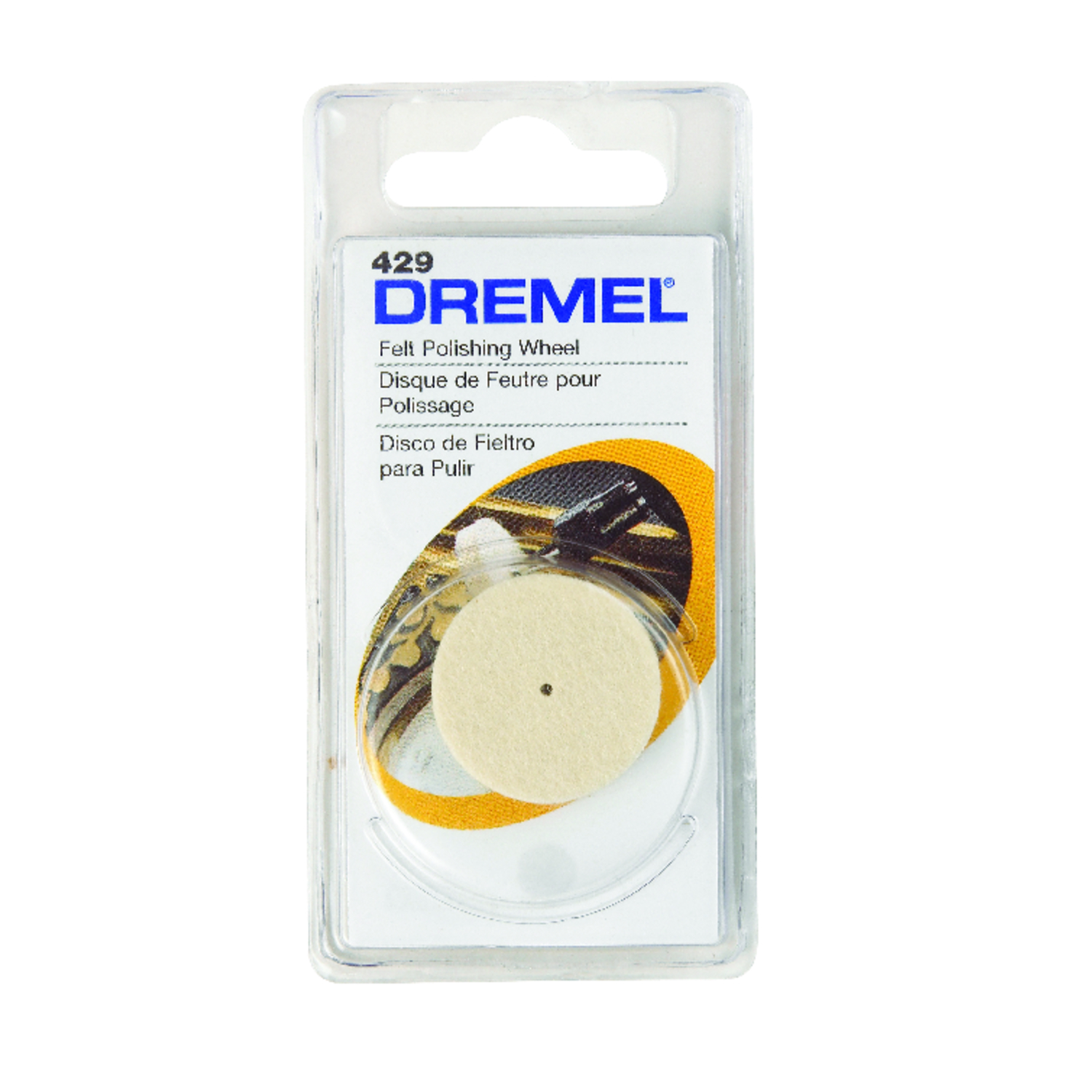 Dremel 1 in. X 1 in. L Felt Cloth Polishing Wheel 1 pk