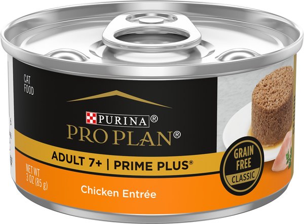 Purina Pro Plan Prime Plus 7+ Classic Chicken Grain-Free Entree Canned Cat Food