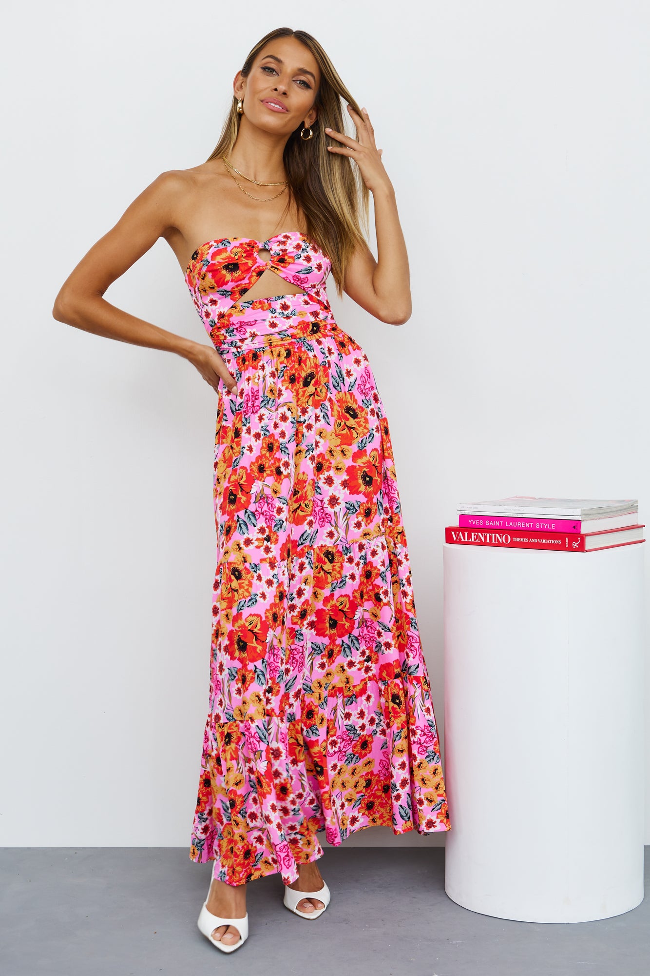 Speak To My Heart Midi Dress Pink