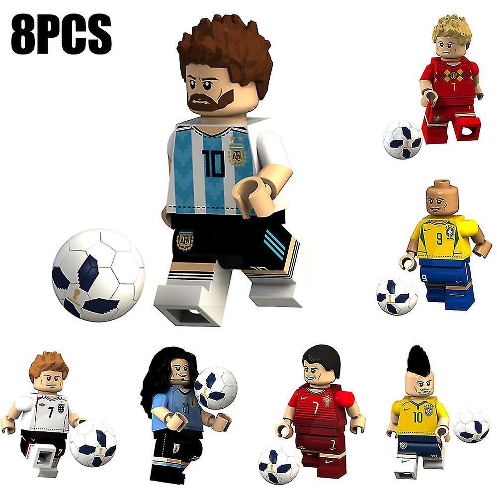 Football Player Super Star Series Block Building Blocks Set Mini Blocks Toy