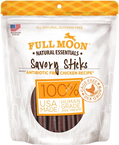 Full Moon All Natural Human Grade Chicken Savory Sticks Dog Treats