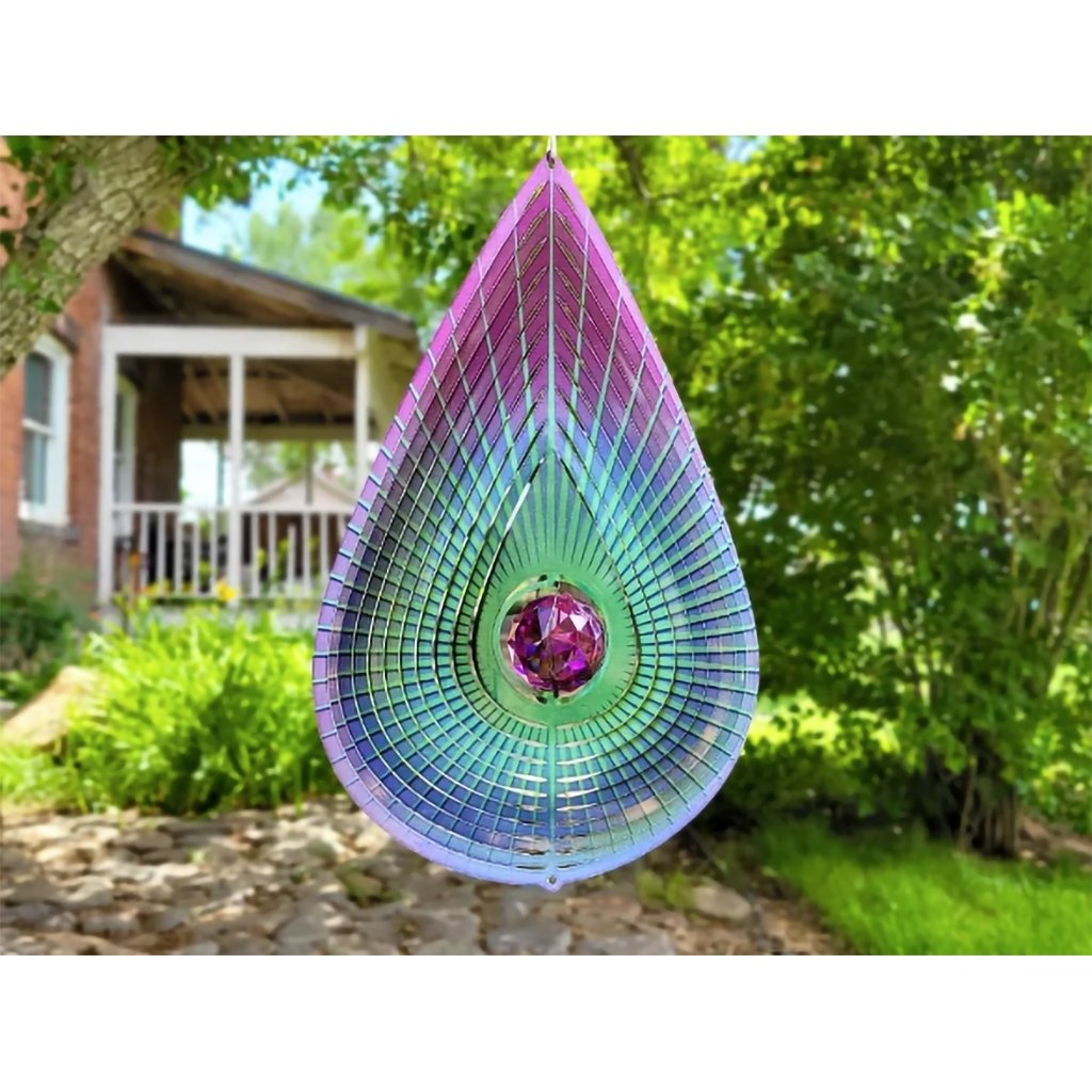 Spinfinity  Purple Crystal Teardrop