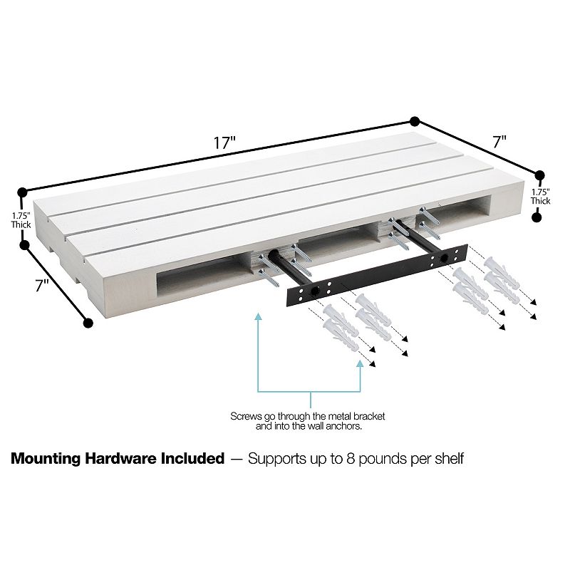 Sorbus Home Decor Floating Shelves 2-piece Set