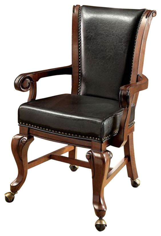 Benzara  BM172914 Contemporary Arm Chair  Brown Pack of 2   Traditional   Dining Chairs   by Uber Bazaar  Houzz