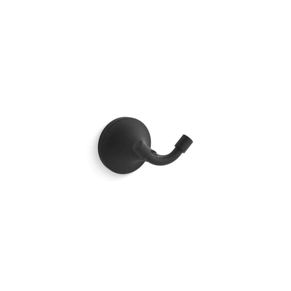 KOHLER Tone J-Hook RobeTowel Hook in Matte Black 27427-BL