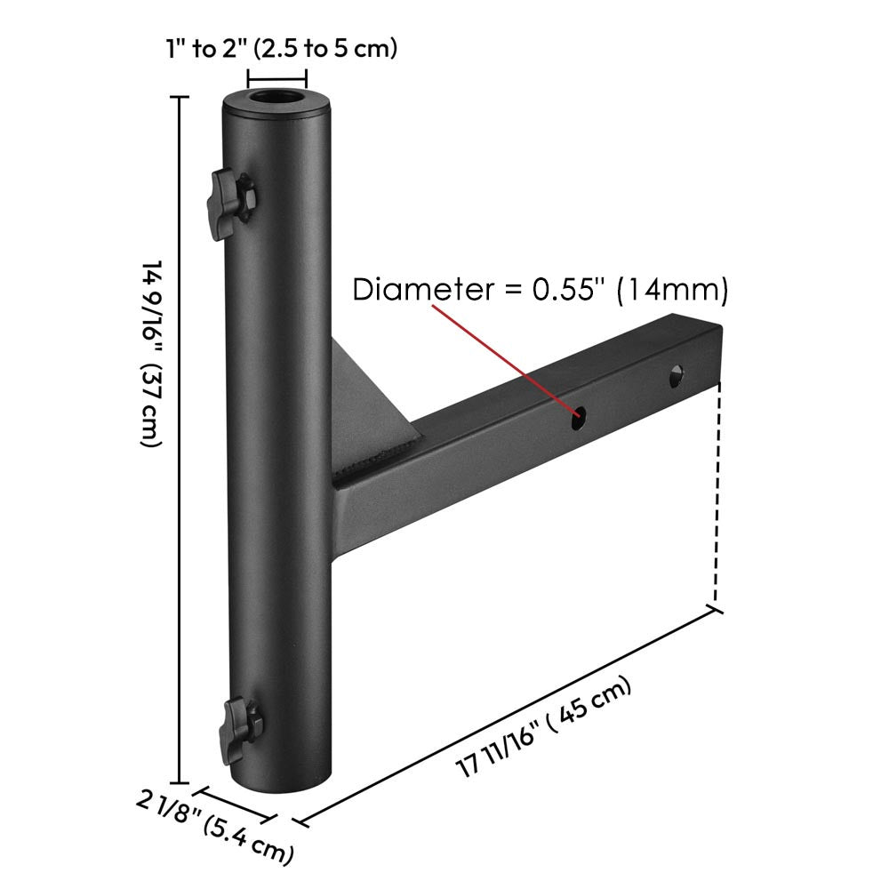 Yescom Hitch Mount Flag Pole Holder for 2