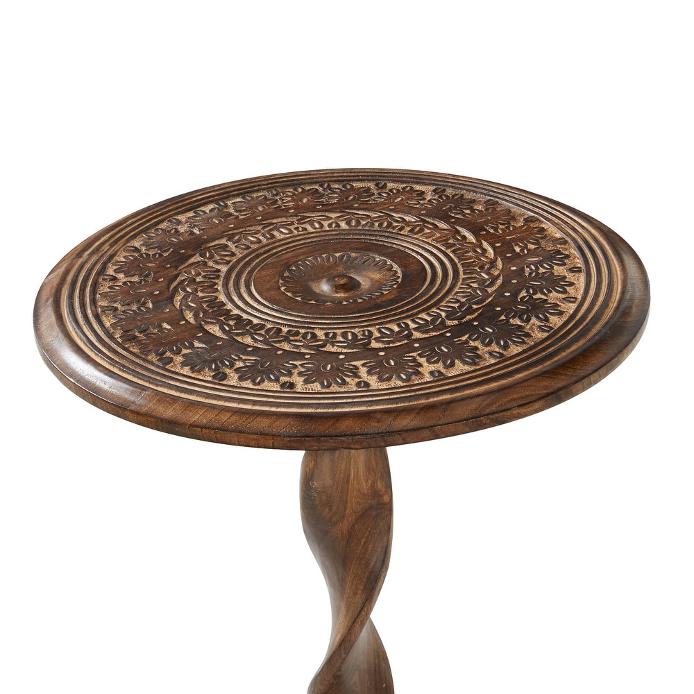 Wood Traditional Accent Table 22 x 18 x 18