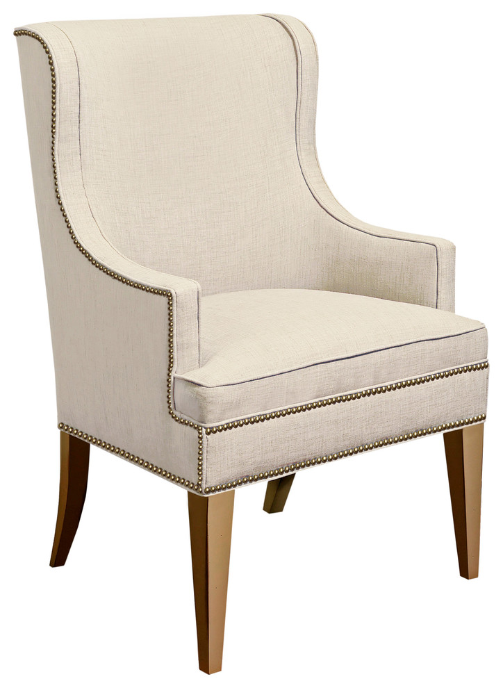 Jack Wing Chair   Transitional   Armchairs And Accent Chairs   by Kristin Drohan Collection and Interior Design  Houzz