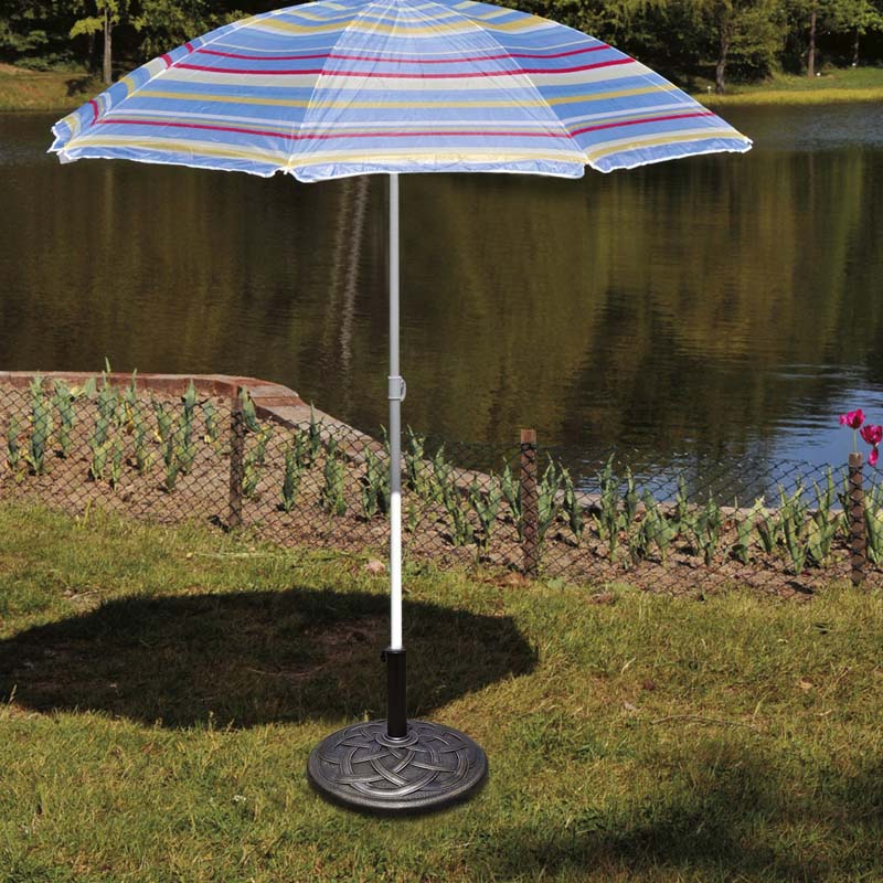 43 lbs 22 Inch Heavy Duty Round Outdoor Patio Market Umbrella Base Stand