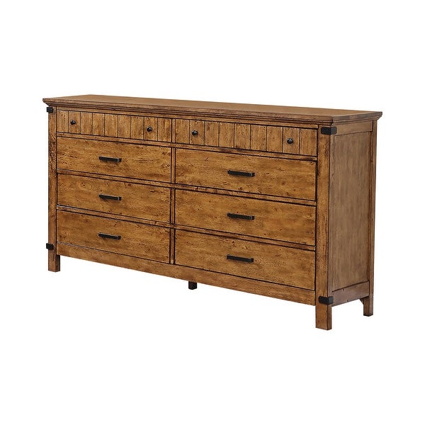 Corvallis Rustic Honey 2-piece Storage Bedroom Set with Dresser - - 34953999