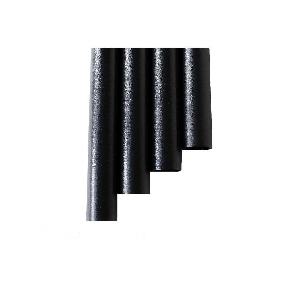 Precision 26 in. x 34 in. Black Pearl Matte Galvanized Steel Round Baluster (10-Pack) BAL-26-R-BP