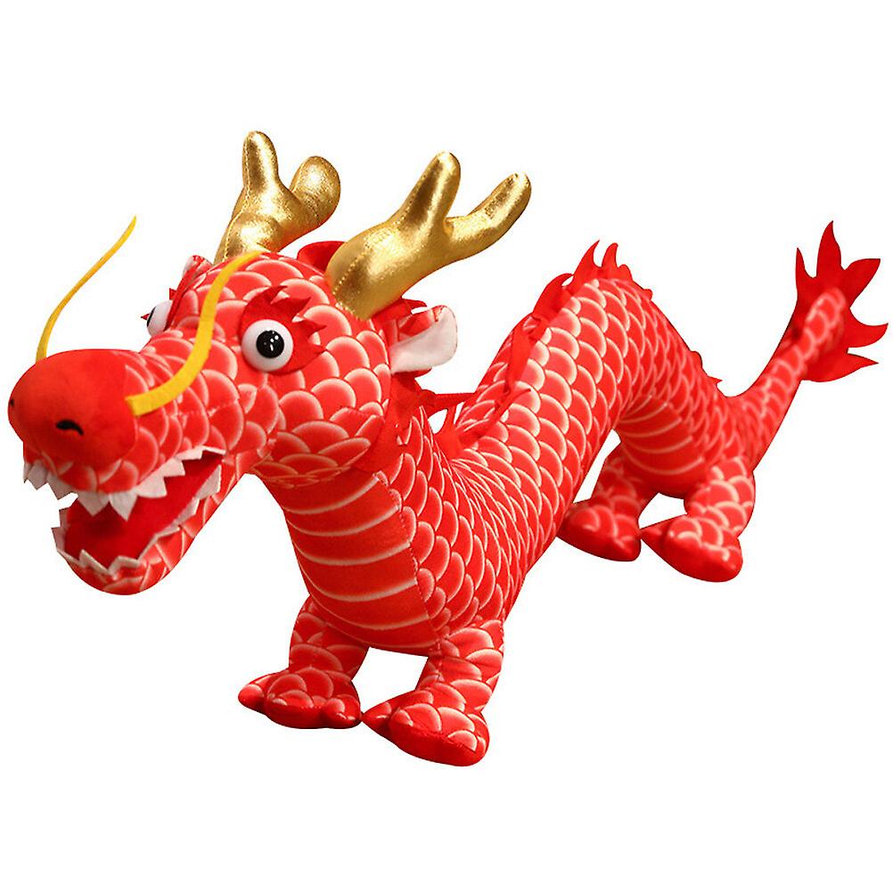 Chinese Style Dragon Doll Stuffed Cartoon Dragon Doll Adorable Plush Dragon Mascot Doll