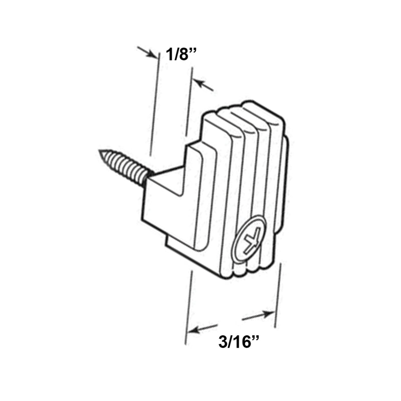 MIRROR CLIP W/ANCR 3/16