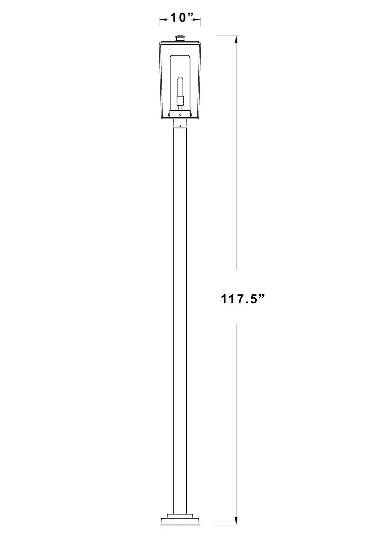 Z-Lite 595PHBS536PBK