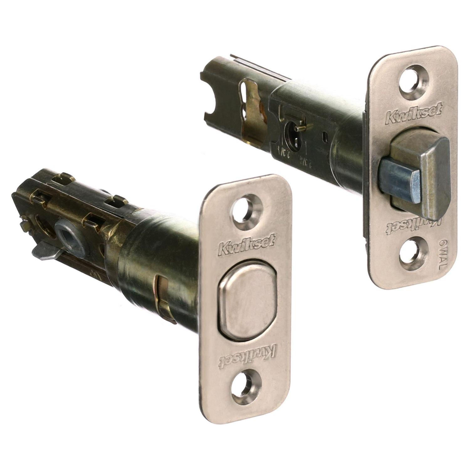 Kwikset 690 Balboa Keyed Door Lever and Sgl Cyl Deadbolt Combo Pack in SN