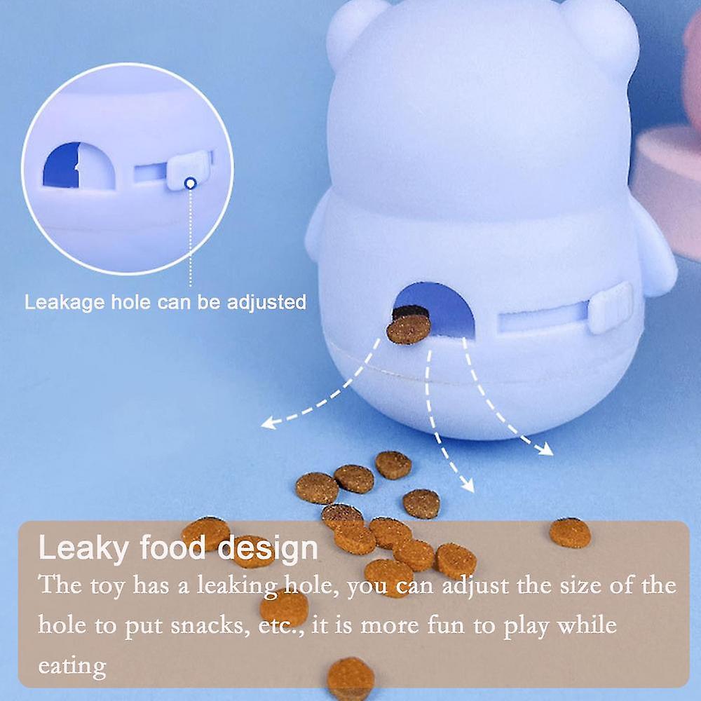 Cute panda tumbler leaky food cat toy