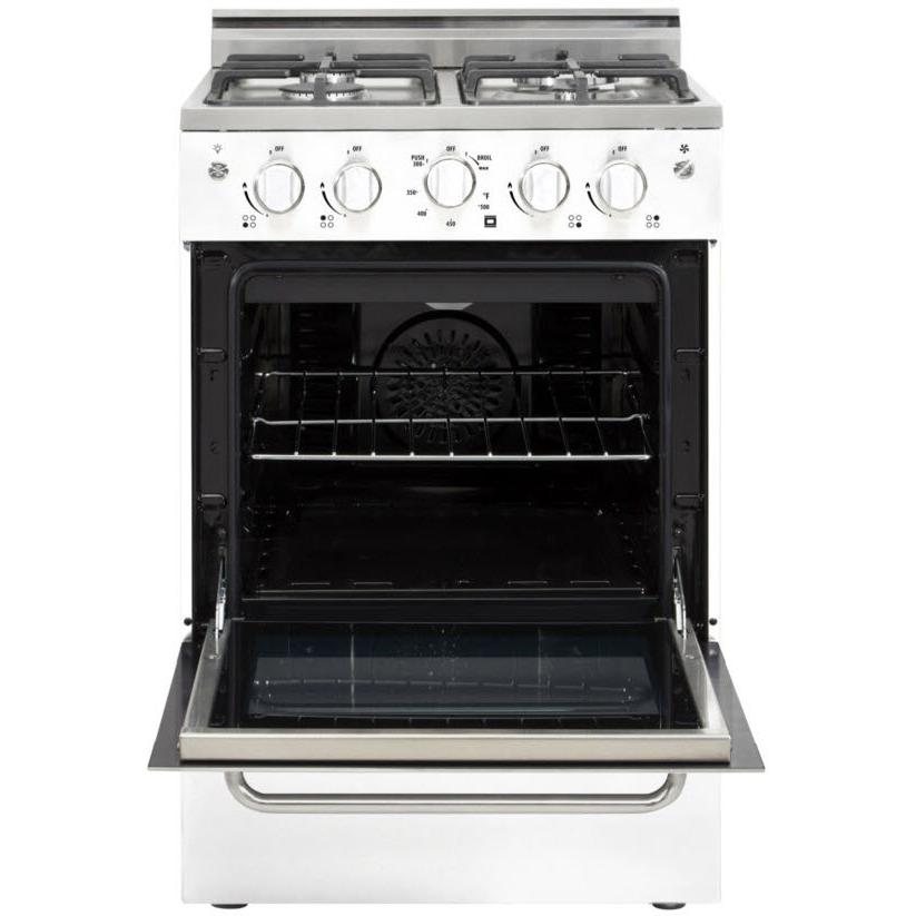 Unique Appliances 24-inch Freestanding Gas Range UGP-24V PC1 W