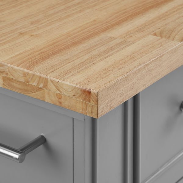 Julia Wood Top Kitchen Island