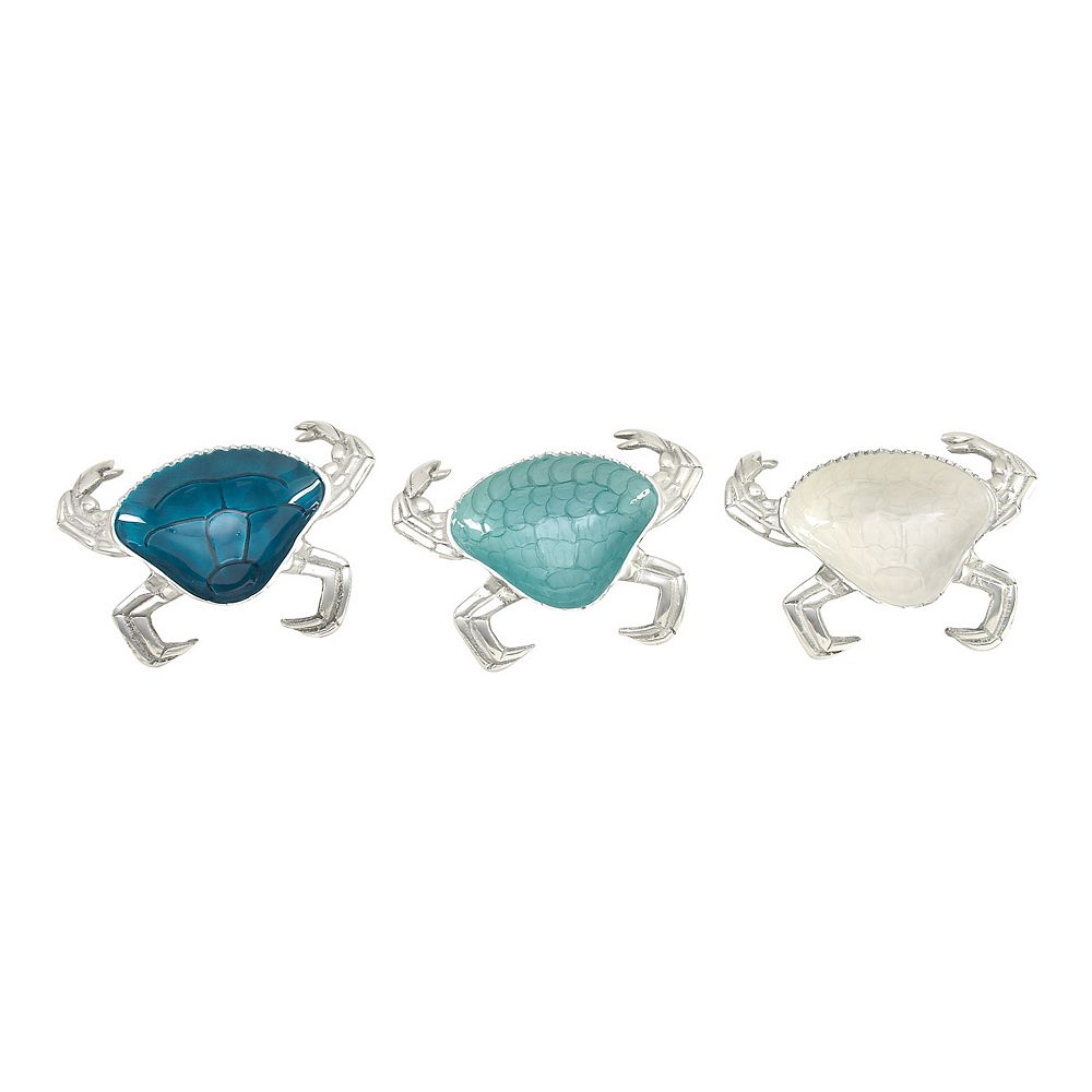 Stella and Eve Coastal Decorative Crab Table Decor 3-piece Set