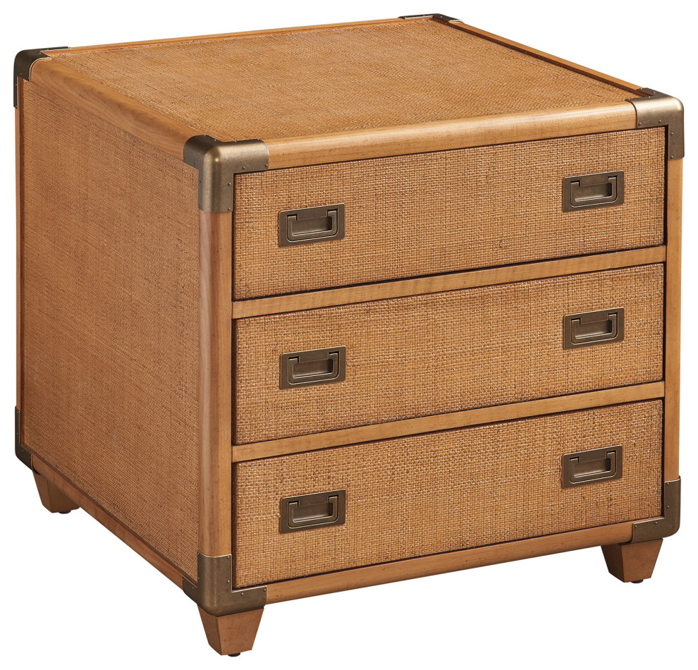 Sapphire Woven Trunk End Table   Tropical   Side Tables And End Tables   by Lexington Home Brands  Houzz