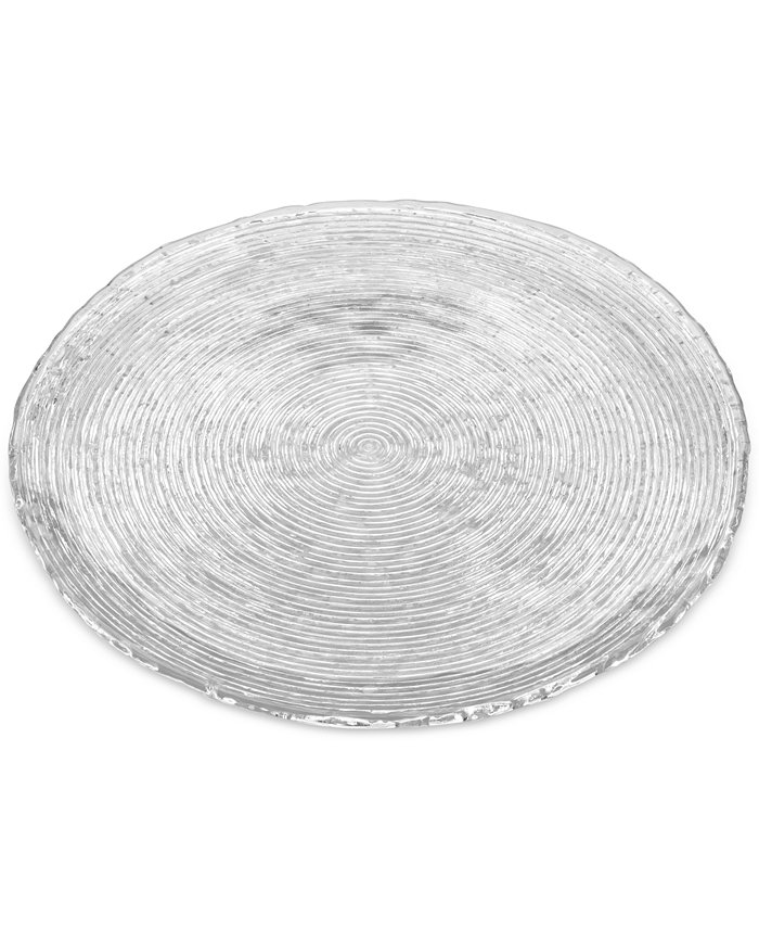 Noritake Hammock 14.5 Round Glass Platter