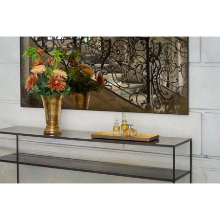 Console Bronze Copper Leaf sofa Ethnicraft - Console Bureau - GRIIN