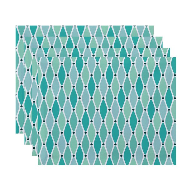 18 x 14-inch Wavy Geometric Print Placemat (Set of 4)