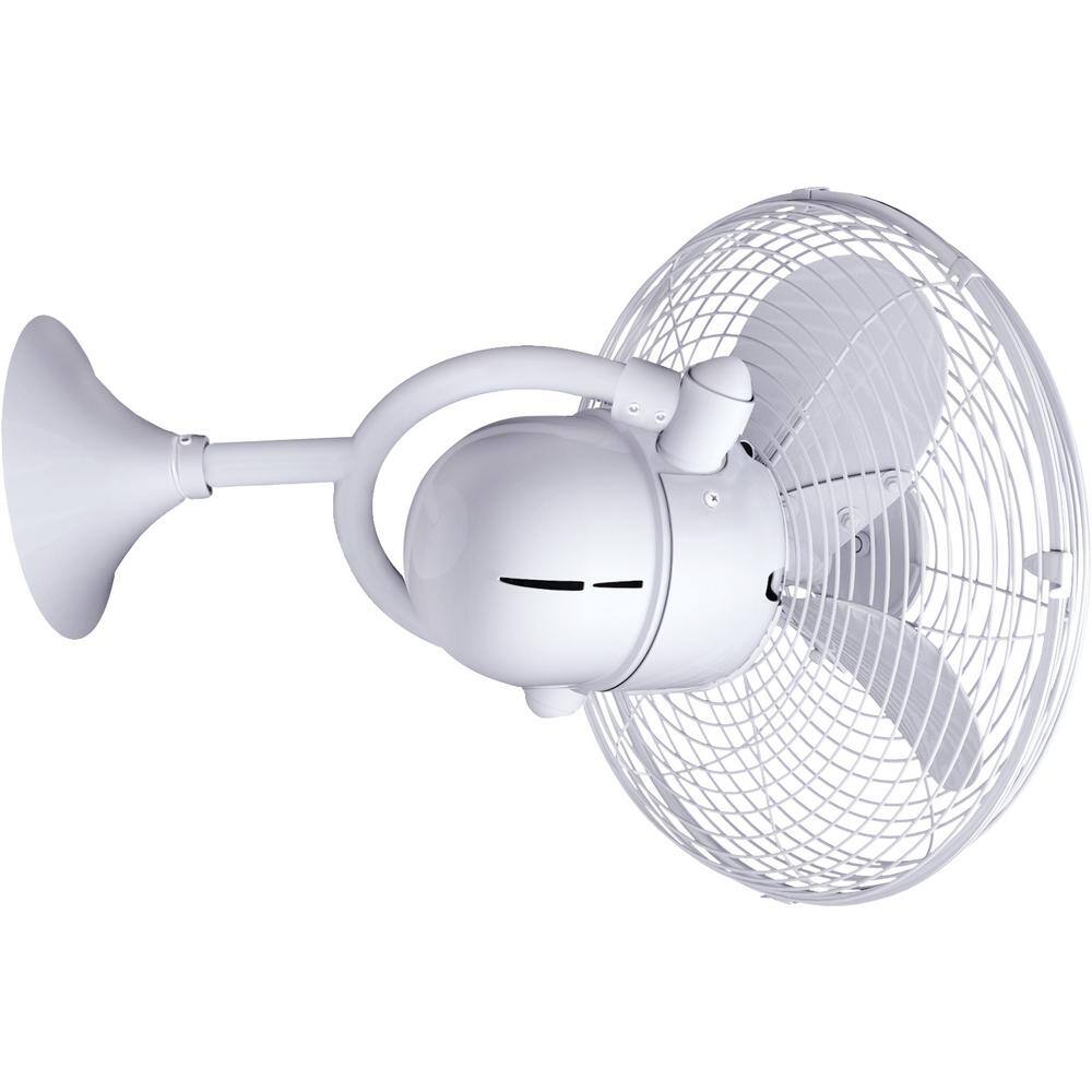 Matthews Fan Company Kaye 13 in. Gloss White Ceiling Fan KC-WH