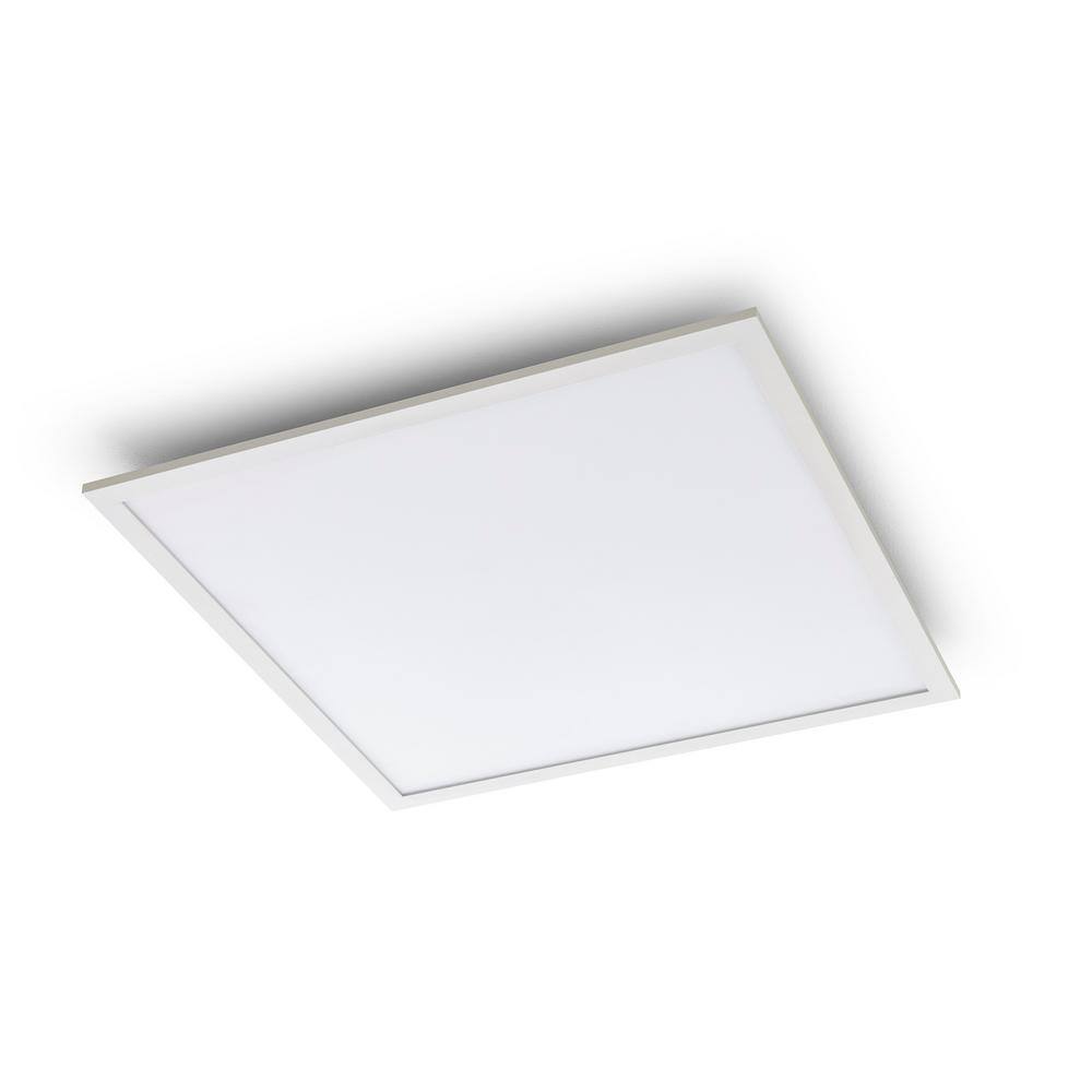 Sylvania 2 ft. x 2 ft. 32-Watt White Integrated LED Edge-Lit Panel Light 3500K CCT with Emergency Battery Backup 74254