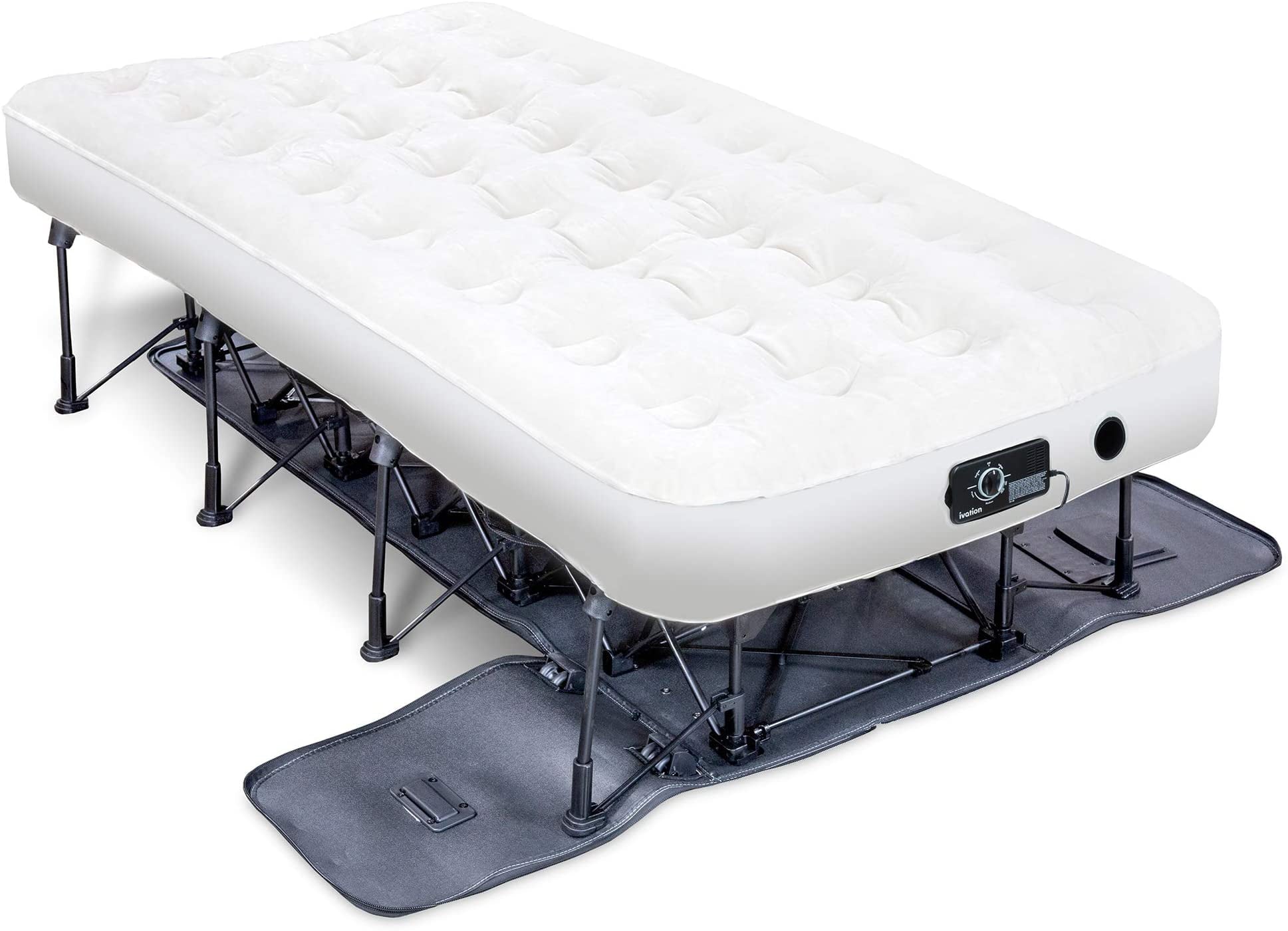 Ivation EZ-Bed， Full Size Air Mattress with Built in Pump， Easy Inflatable Mattress - 24 in