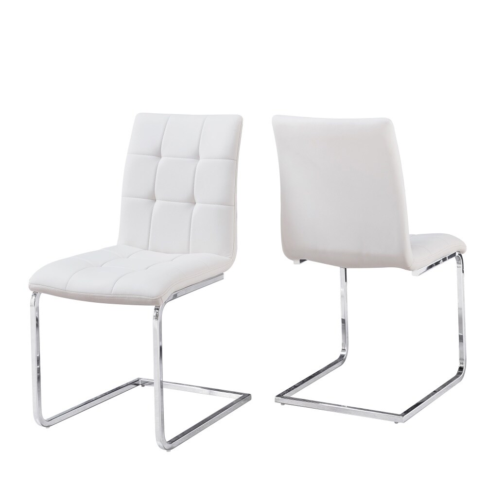 Strick   Bolton Estelline Glass and Chrome 5 Piece Dining Set