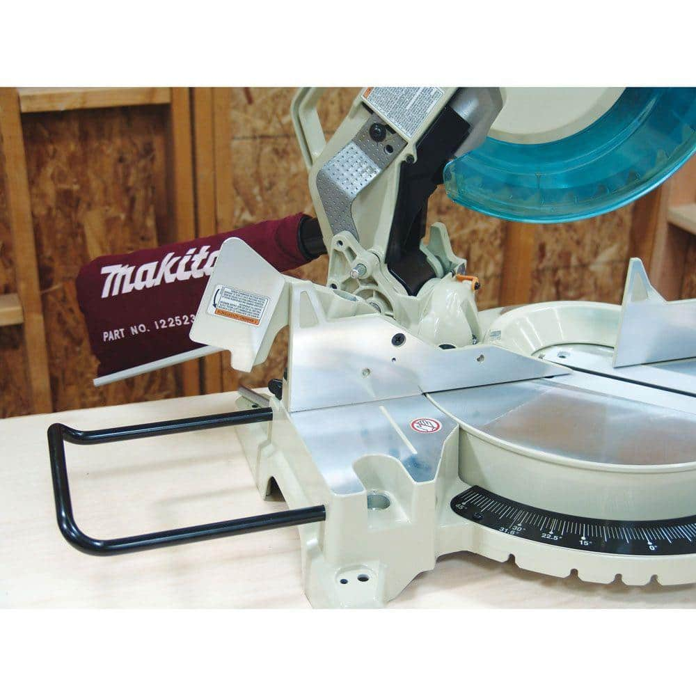 Makita 15 Amp 12 in. Corded Single-Bevel Compound Miter Saw with 40T Carbide Blade and Dust Bag LS1221