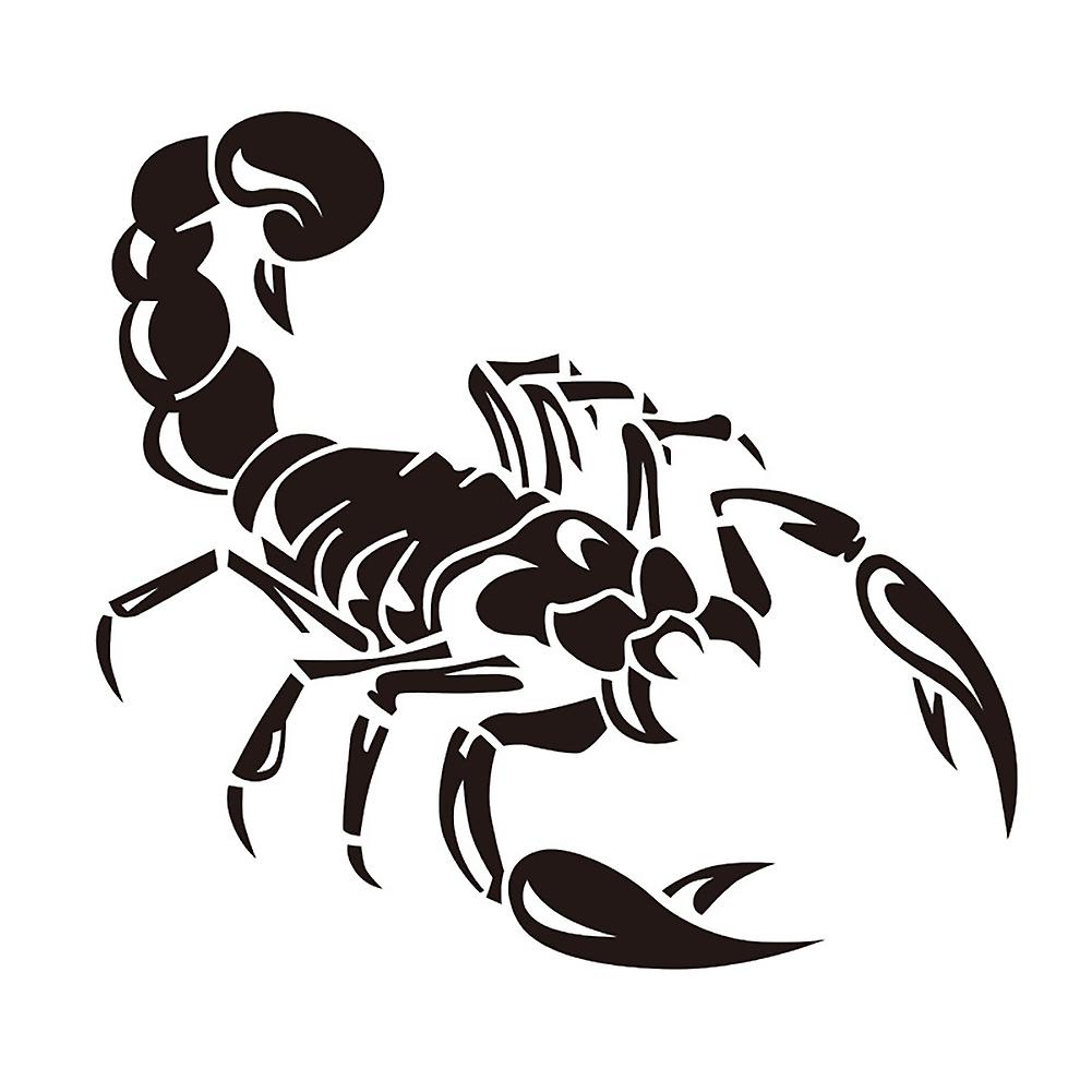 3d Scorpions Car Sticker Auto Vehicle Body Waterproof Car-styling Decal Car Trucks Bonnet Side Sticker Decoration 30cmx20cm Black