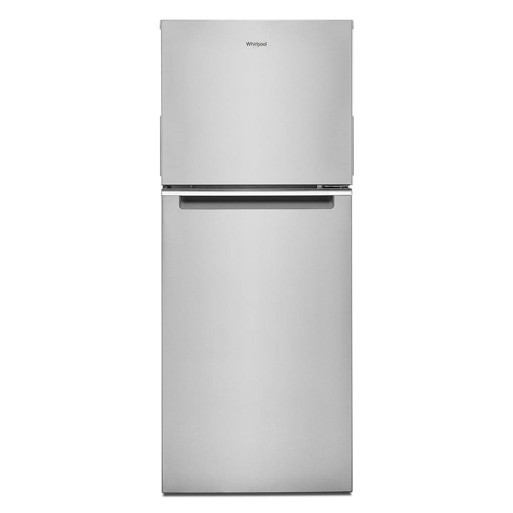 Whirlpool 24 in. 11.6 cu. ft. Top Freezer Refrigerator in Fingerprint Resistant Stainless Finish Counter Depth WRT112CZJZ