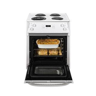 GE 27 in. 3.0 cu. ft. Drop-In Electric Range with Self-Cleaning Oven in White JM250DTWW