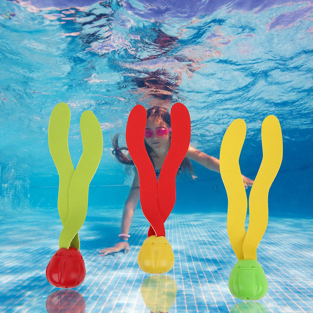 3pcs Underwater Diving Seaweed Toy Colorful Summer Pool Swimming Training Children Toy