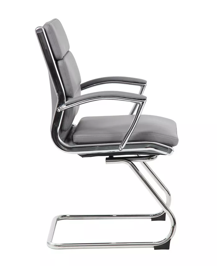 Boss Office Products Executive CaressoftPlus Guest Chair with Chrome Finish