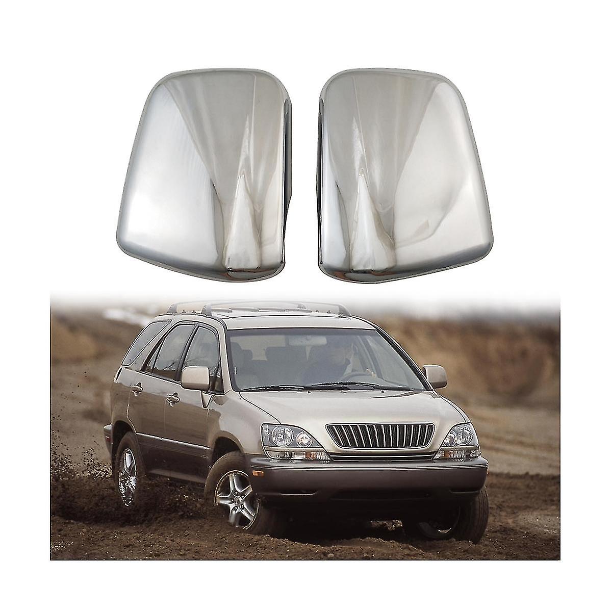 Car Chrome Silver Rearview Side Glass Mirror Cover Rear Mirror Covers Shell For Xu110 Rx300 1998-20