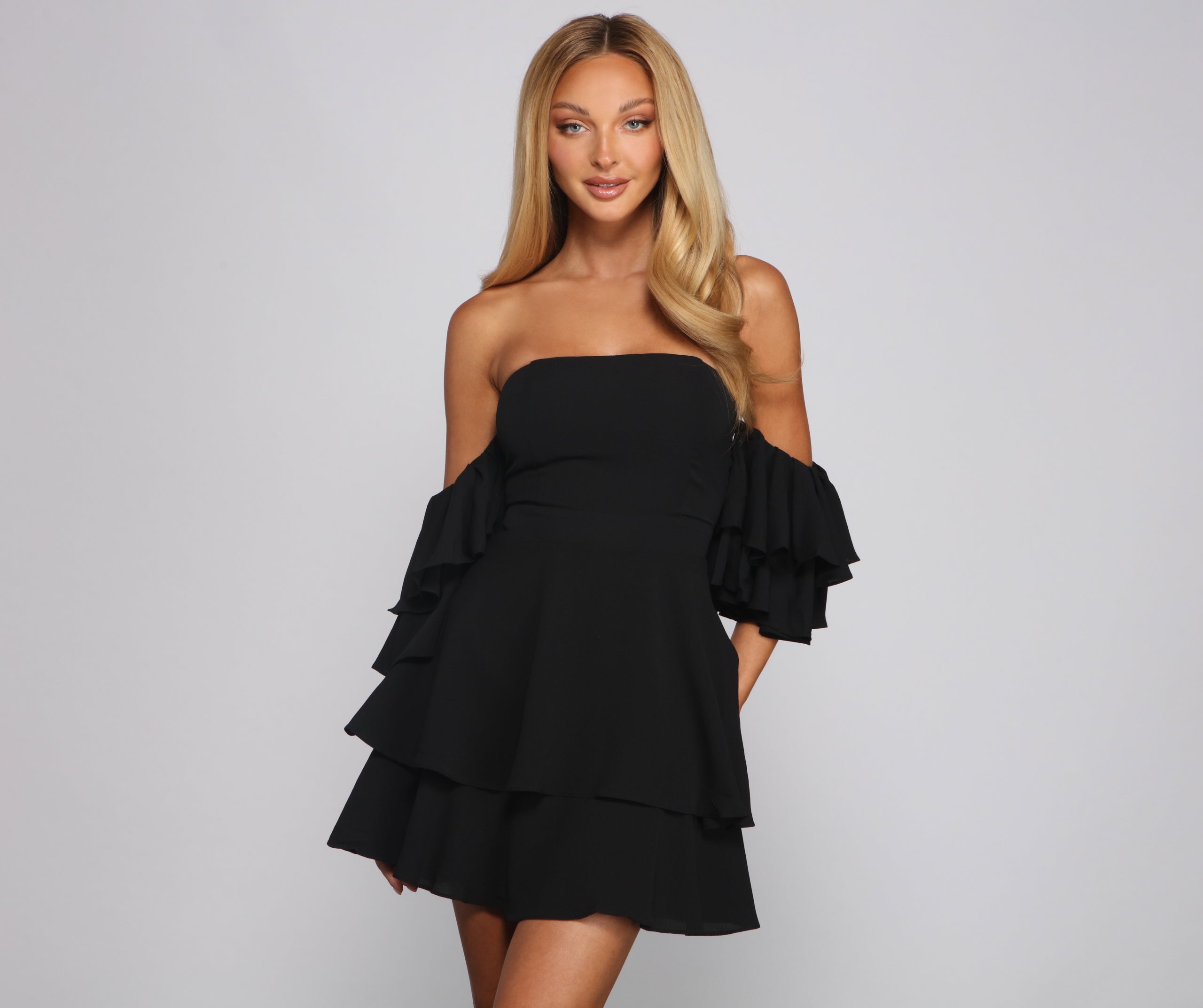 Ravishing Ruffles A-Line Mini Dress