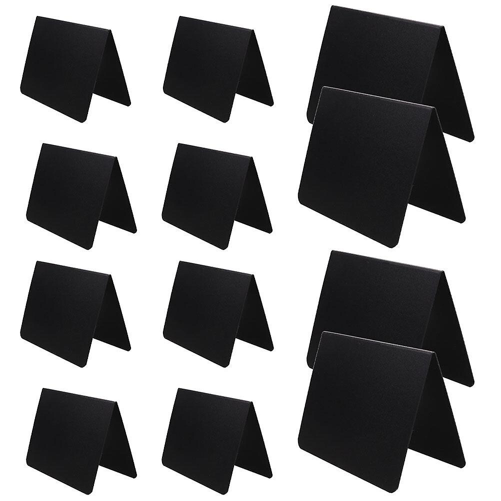 12pcs Mini Blackboard Sign Buffet Chalkboards Sign Reusable Standing Message Board