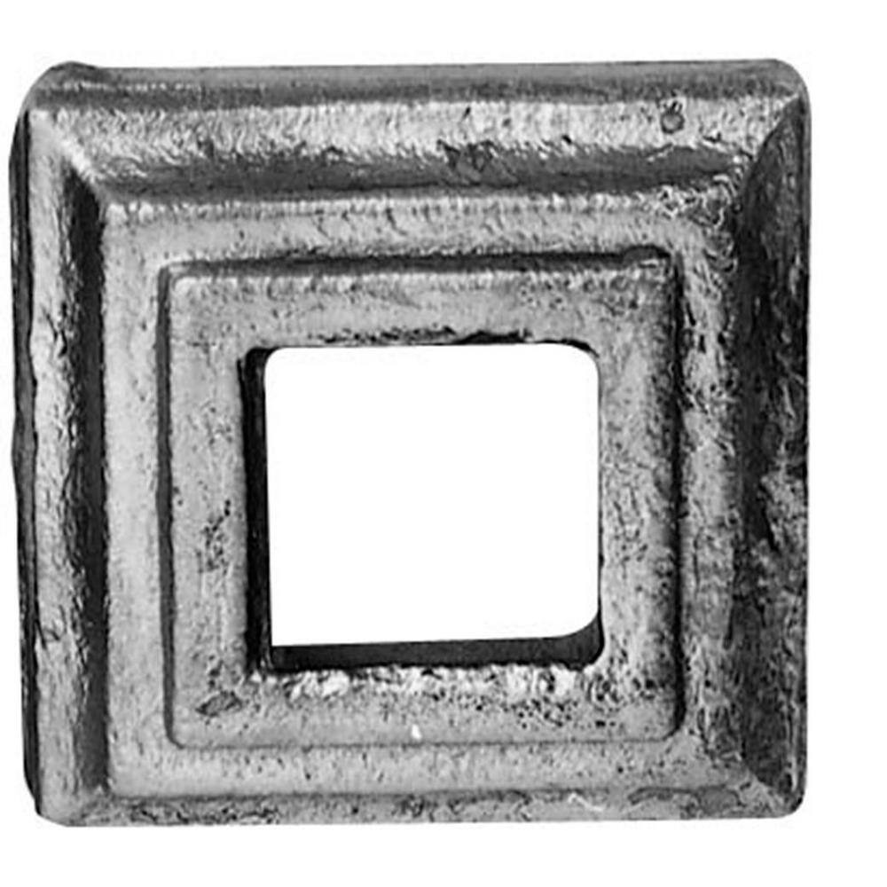 arteferro 2-38 in. x 2-38 in. x 1-316 in. SquareSquare Hole Raw Cast Iron Shoe 8191